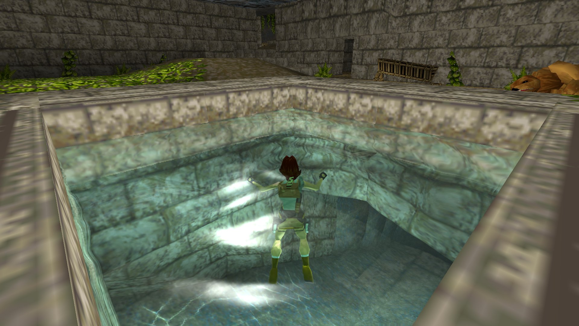 OpenLara core running a Tomb Raider engine recreation