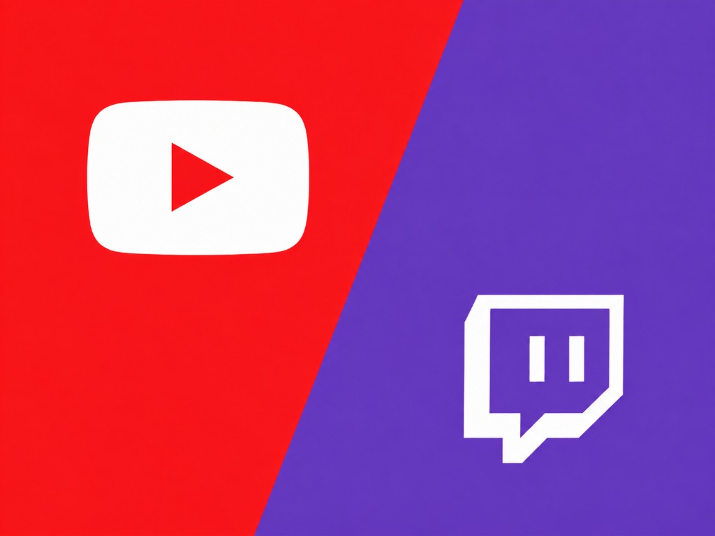 YouTube and Twitch marks for RetroArch recording and streaming