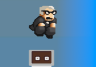 Pixel character used on the RetroArch shaders slide